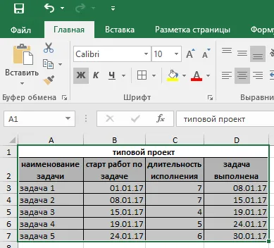 Hogyan építsünk egy Gantt-diagram az Excel