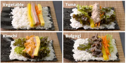 Főzni Kimbap négyféleképpen