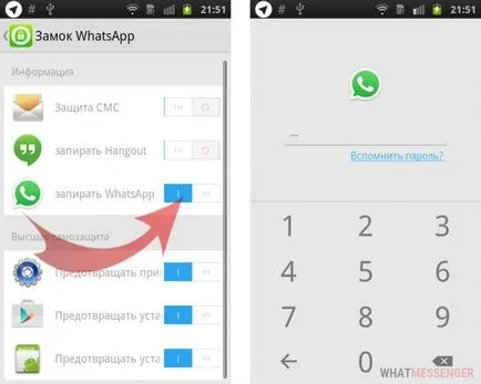 Hogyan tegyük egy jelszót whatsapp