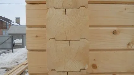 Къщи от профилирани дървен материал 200x200 до ключ
