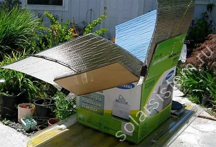 Cum de a face un cuptor solar din cutii de carton 1