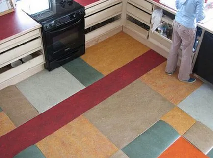 Hogyan válasszuk ki a színét a padló a konyhában építő titkok