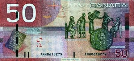 Canadian monede de dolari CAD și note