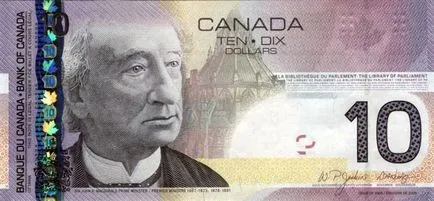 Canadian monede de dolari CAD și note