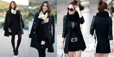Klasszikus fekete női kabát - kötelező attribútum egy hölgy ruhatárának