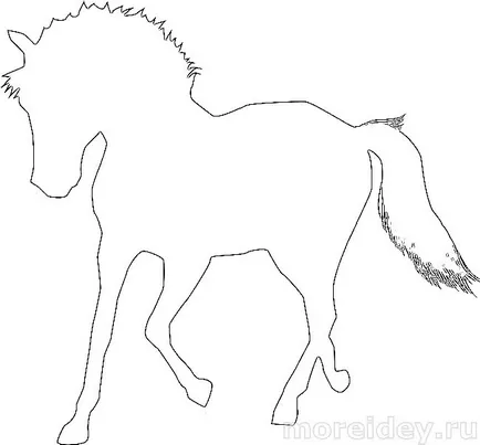 Контурите на конете, за да режат, все повече творчески идеи за деца