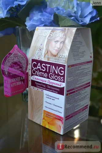 hajfesték L'Oréal casting creme gloss - «a legjobb festék alakformálás szőkített haj