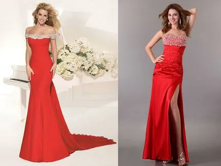 Червената вечерна рокля - истинска наслада и възхищение