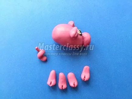 porc roz frumos făcut din plastilină pas cu pas expertul clasă fotografie