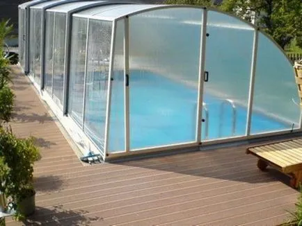 Piscină acoperită pe o reședință de vară foto și diferențele piscine modele