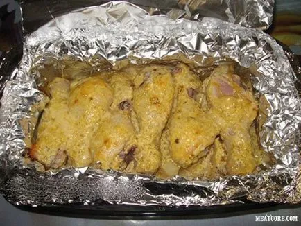 Csirkecomb burgonyával fóliába a sütőt Viti a Konakovo