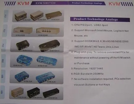 KVM превключвател 3 USB порт 2