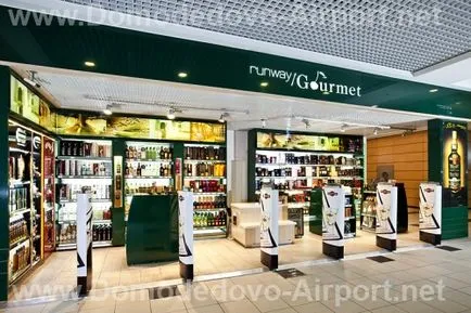 magazinele duty-free de la aeroportul Domodedovo - Revizuirea cumpărături, gama de locație