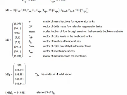 Arrays în Mathcad