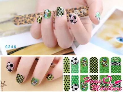 Manikűr a 2014 FIFA World Cup a fényképet nail-art