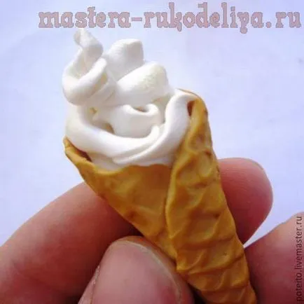 Master class privind modelarea înghețatei lut polimer - corn