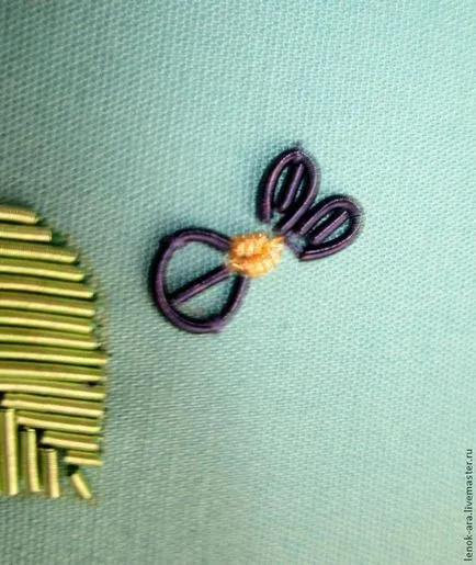 Master-osztály hímzés lila arany szál - Fair Masters - kézzel készített, kézzel készített