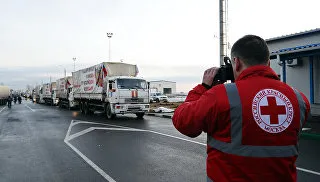 Международният Червен кръст е как става това - РИА Новости