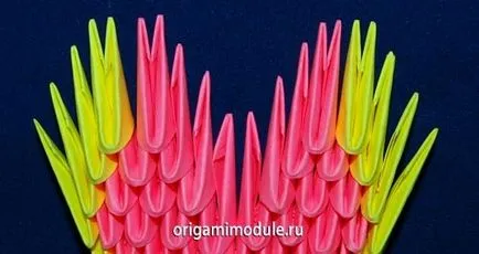 Moduláris origami szív