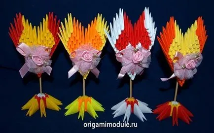 Moduláris origami szív