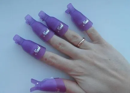 Многократна употреба клечки за премахване на шеллак капачки на пръстите как да се използват видео
