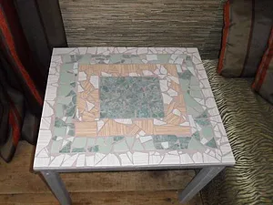 Mosaic asztal átalakítás a régi asztal egy szép bútordarab - Fair Masters - Hand