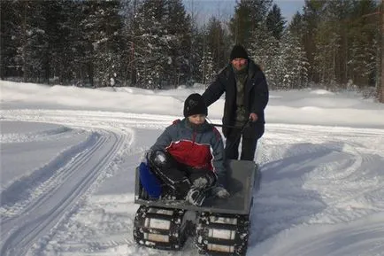 Motosobaka hordágyon származó motoblockokhoz „tarpan”