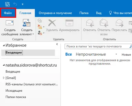 Personalizeaza e-mail gmail în Outlook 2013 2016 - instrucțiunile