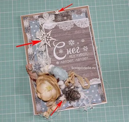 Karácsonyi scrapbooking kártya kezével 2018 a scrapbooking műhelyek kezdőknek