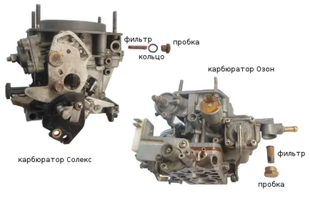 Почистване, чистене карбуратори 2108, 21081, 21083 и Solex 2105, 2107, озон