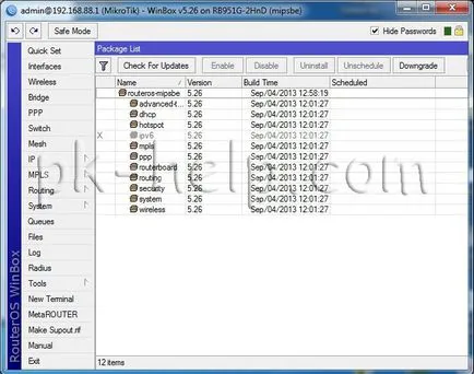 Firmware frissítés MikroTik rb7xx sorozat, rb9xx sorozat