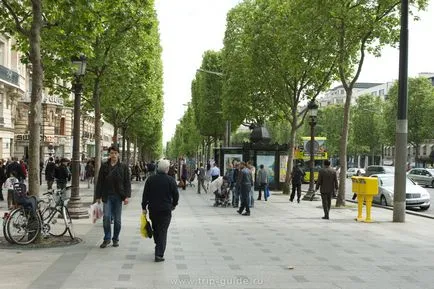 Champs-Elysees din Paris - obiectivele turistice și magazine, cum să obțineți