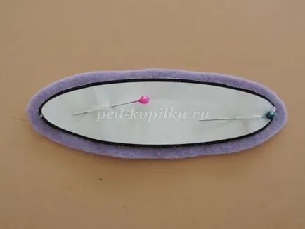 Panouri realizate din materiale textile „buchet de violete“, cu propriile sale mâini