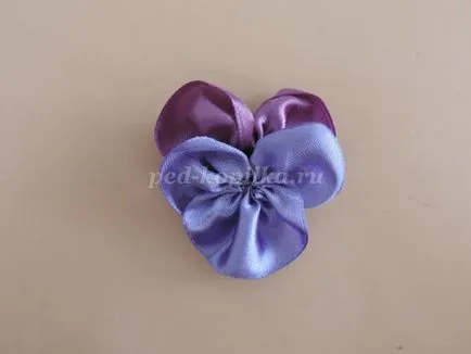 Panouri realizate din materiale textile „buchet de violete“, cu propriile sale mâini