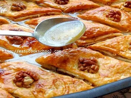 Baklava leveles tészta recept fotó, egyszerű receptek