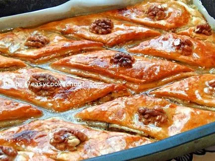 Baklava leveles tészta recept fotó, egyszerű receptek