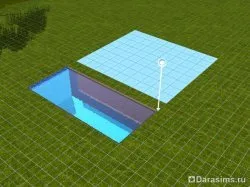 Subsol cu ​​fereastra la piscina in Sims 3, universul jocului Sims!