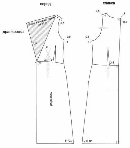 Clădire rochie de model de seara - manual