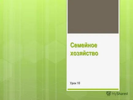 Представяне на урока семейната ферма 10