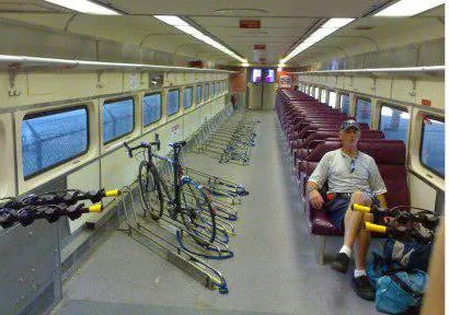 Превоз на велосипед по правилата на разходите влак