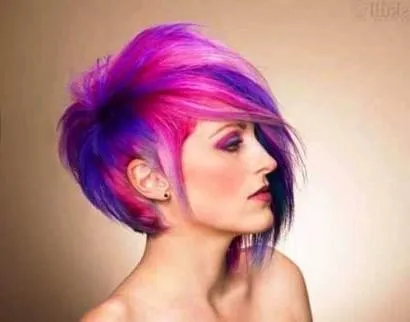 Лилави коса - 68 снимки и идеи за мода оцветяване