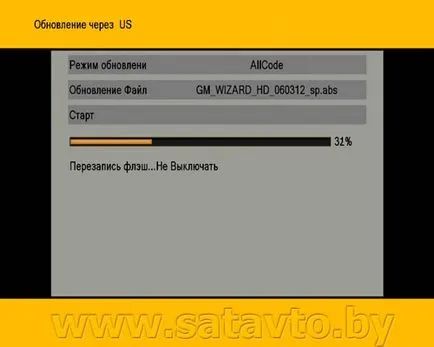 actualizare firmware receptor faq expertul GM HD - prin satelit și IPTV