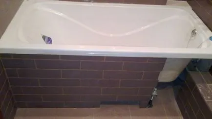 Fürdőszoba felújítás alatt a fürdőszobában, ha kell feküdt csempe
