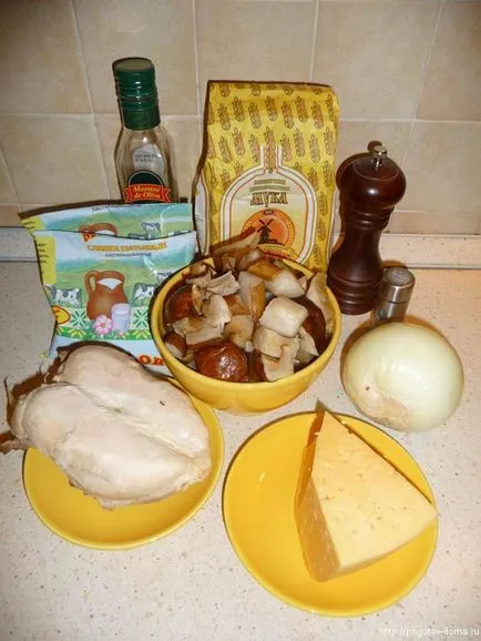 Recept Julienne csirkével és gombával, julienne recept