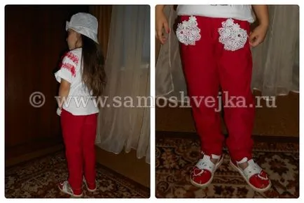 Coase rapid pantaloni cu o banda elastica pentru fete 5-6 ani - samoshveyka - site-ul pentru fanii de cusut și de meserii