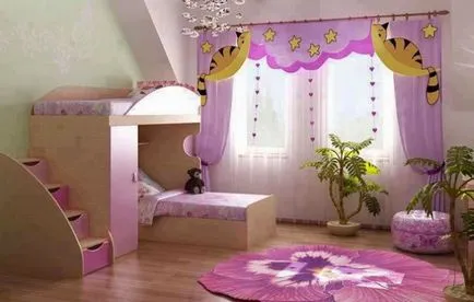 Függöny gyermekek szobáihoz, válassza ki a megfelelő design