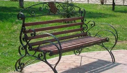 Bench din metal si lemn, cu mâinile instrucțiunile lor idee