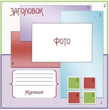 carte de scrapbooking