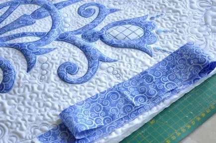 Hozzon létre egy textil paneleket a „Gzhel” stílus - tisztességes iparos - kézzel készített, kézzel készített