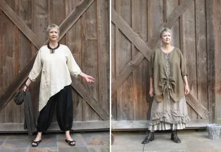 Стилни туники за жени със затлъстяване - лято плетени, плетени на една красива и дълга плажна ивица, мода